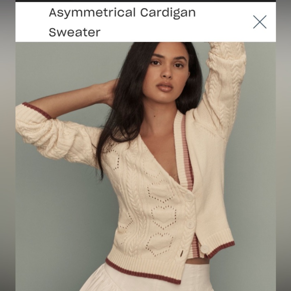 Anthropologie size large asymmetrical size large sweater excellent condition